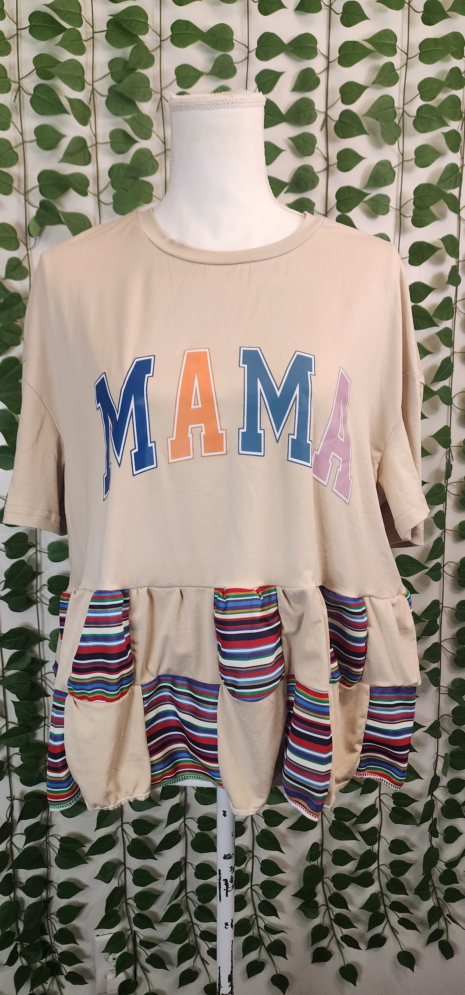 Mama patchwork shirt