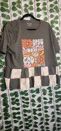 Draw near to God patchwork shirt