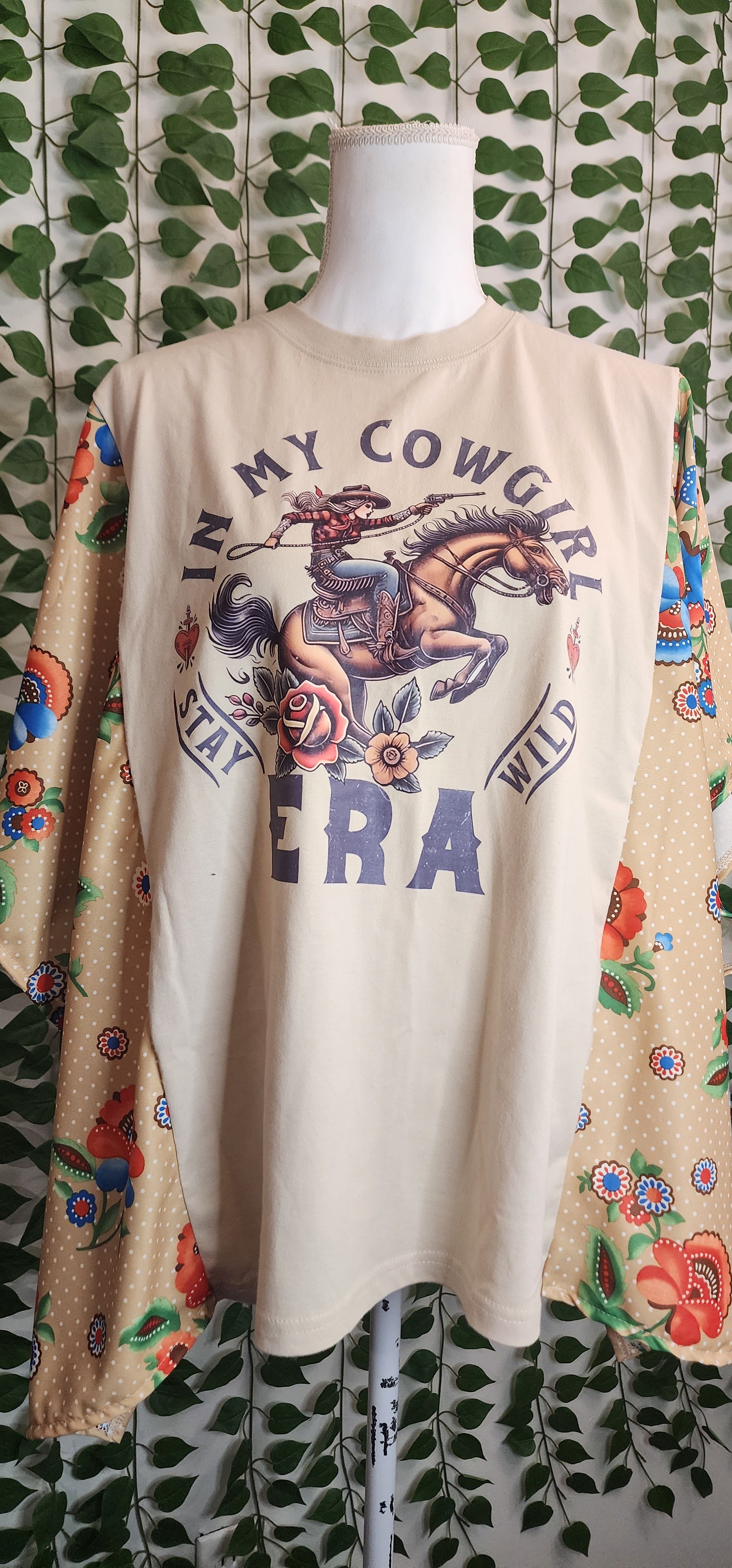 In my cowgirl Era Poncho shirt