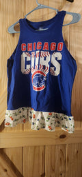 Cubs Ruffle bottom tanm
