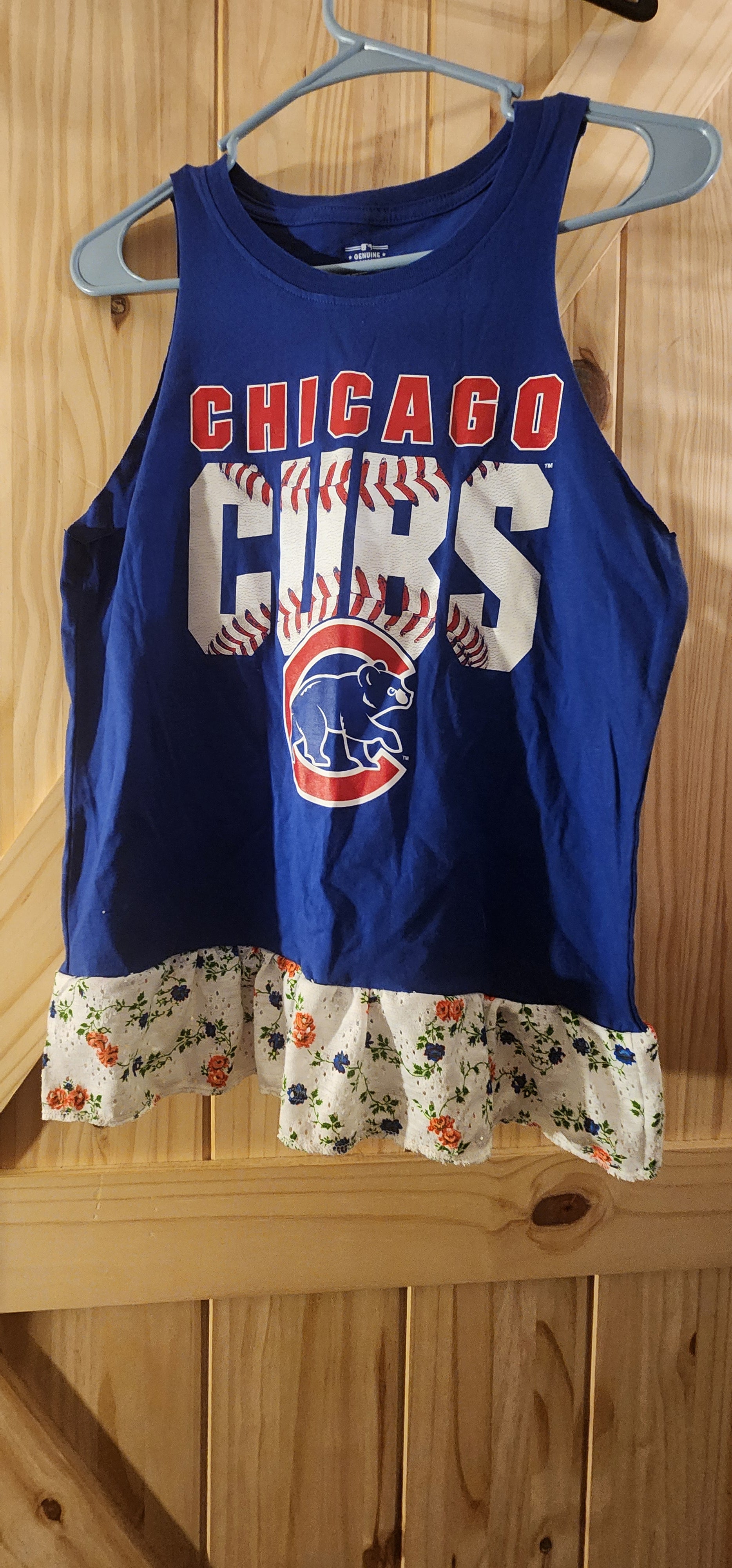 Cubs Ruffle bottom tanm