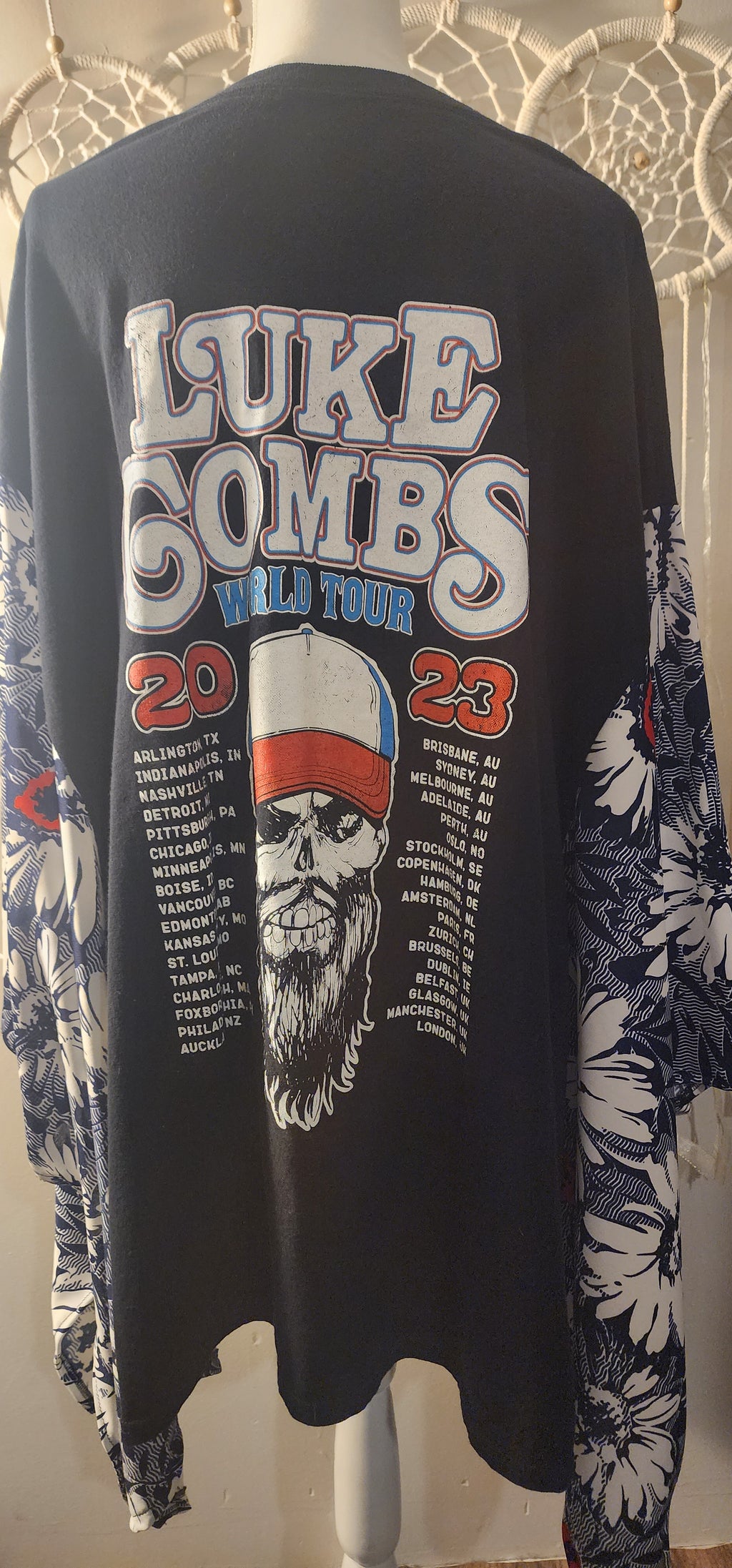 Luke Combs Long Sleeve Poncho Shirt (5XL and under)