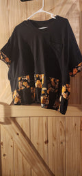 Upcycle Flower Patchwork Shirt