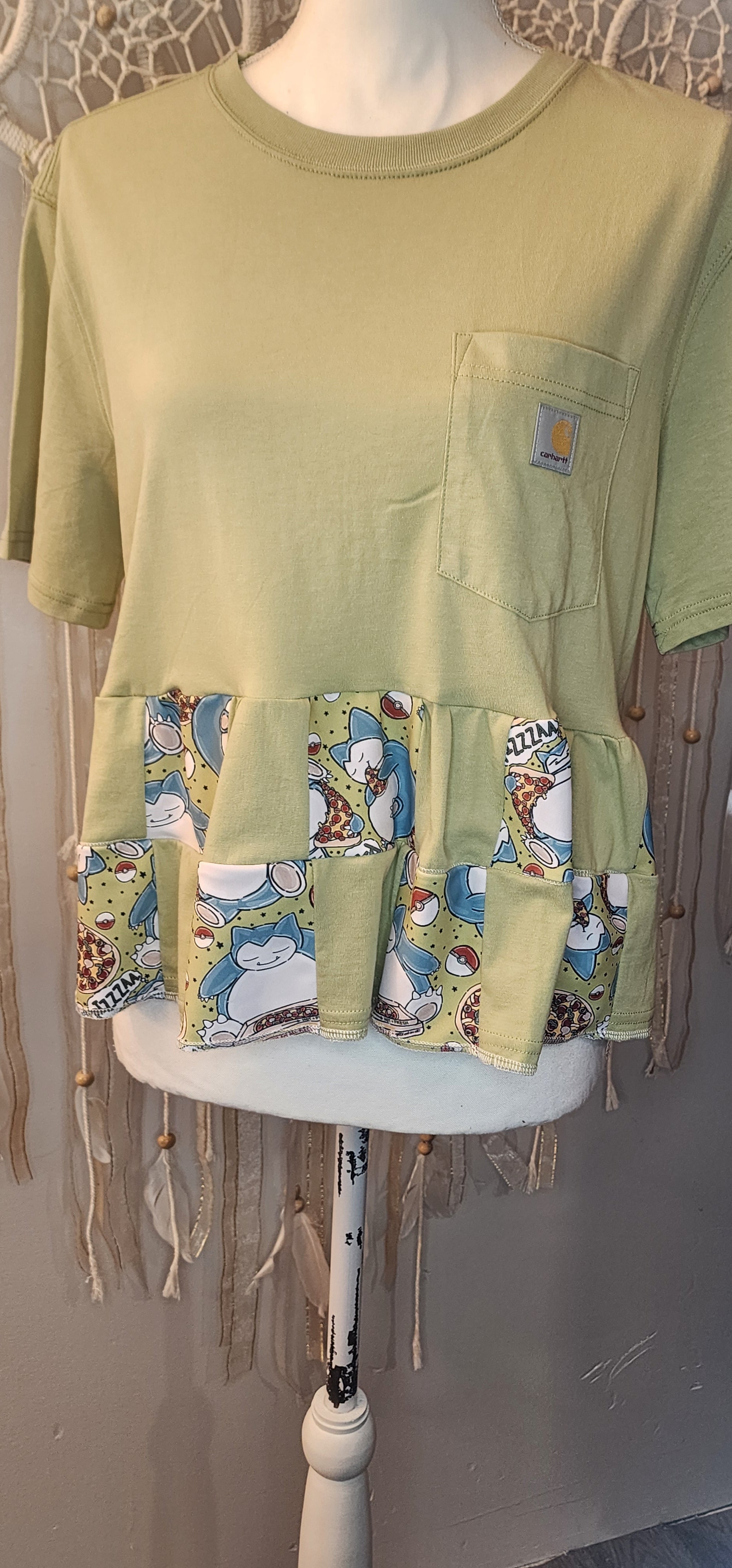 Upcycled Pokémon Carhartt Patchwork tee