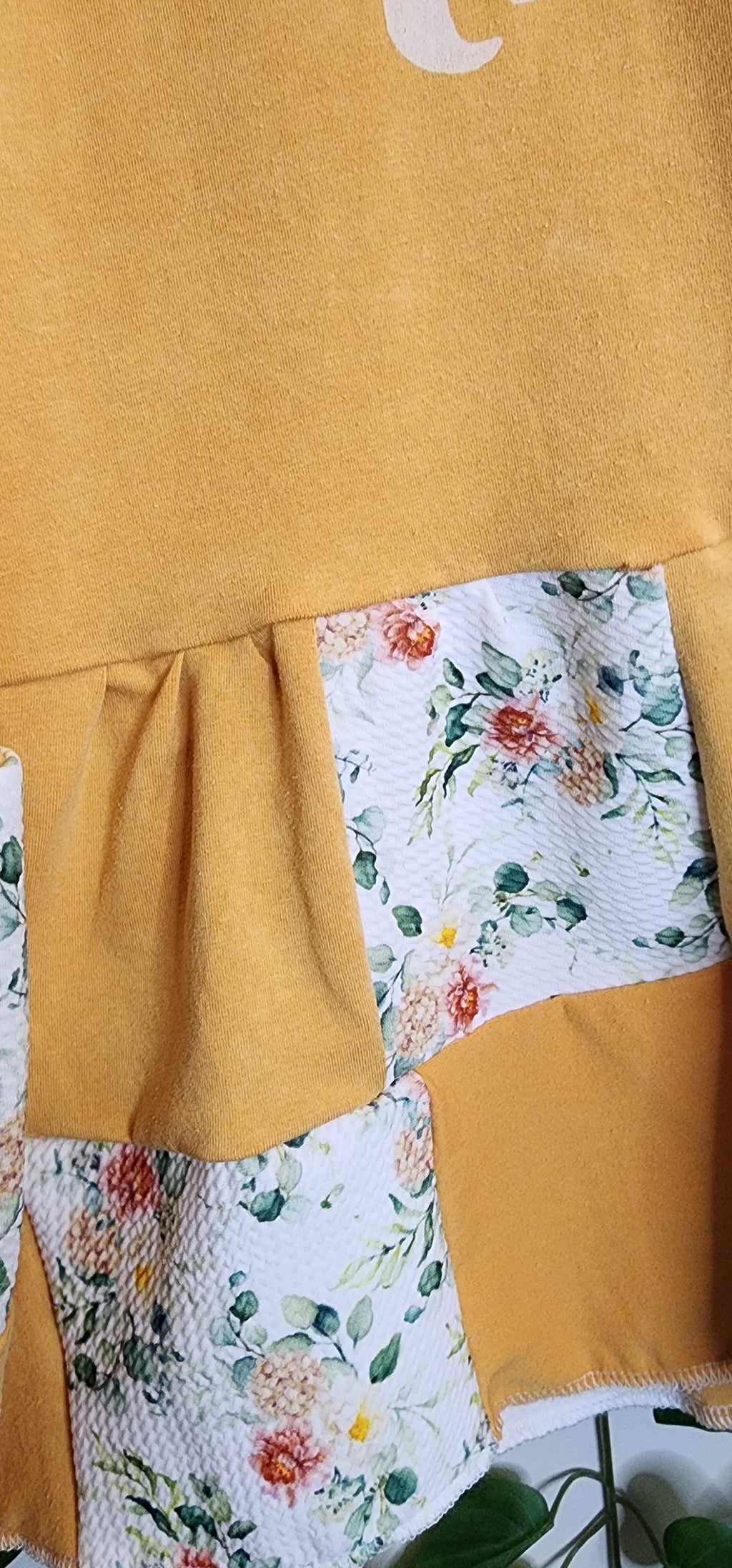 Raise them kind patchwork shirt